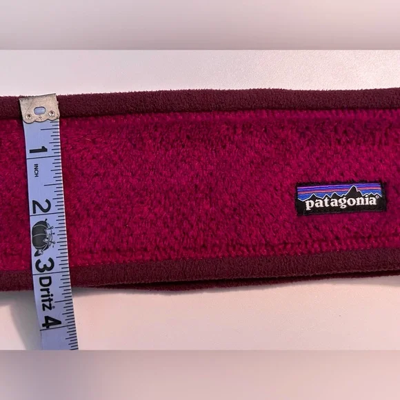 Patagonia Re-tool Headband - magenta w/brown trim. one size - Picture 4 of 5